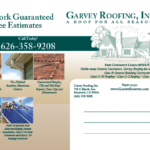 Mailer example for Garvey Roofing thank you